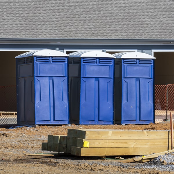 what is the maximum capacity for a single porta potty in Hatton North Dakota